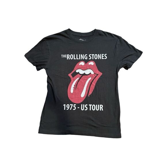 The Rolling Stones 1975 US Tour Graphic Tee Size Small - Picture 1 of 3
